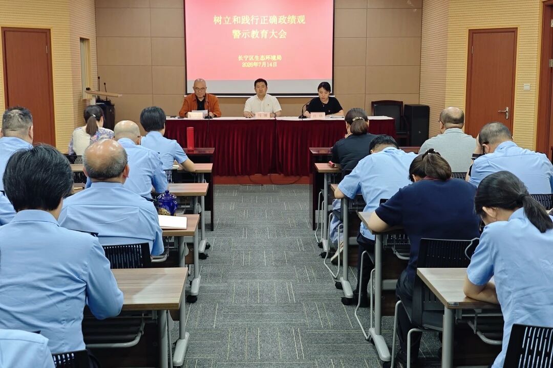 区生态环境局召开树立和践行正确政绩观学习教育警示教育会