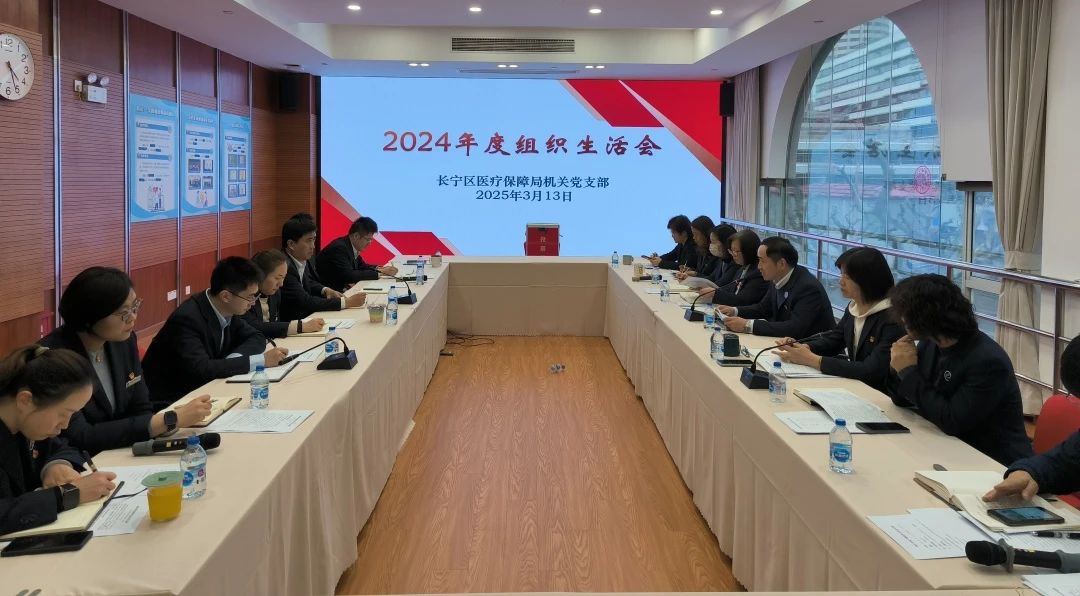区医保局机关党支部开展2024年度组织生活会和民主评议党员工作